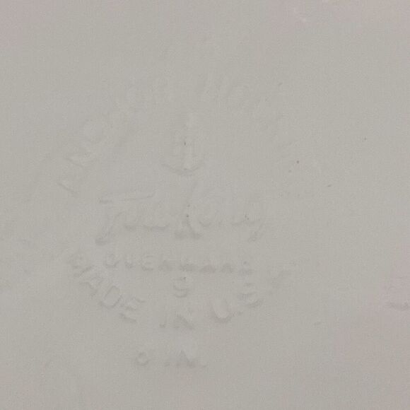 Anchor Hocking White Green Meadows Fire King Rectangular Baking Dish - Picture 5 of 6